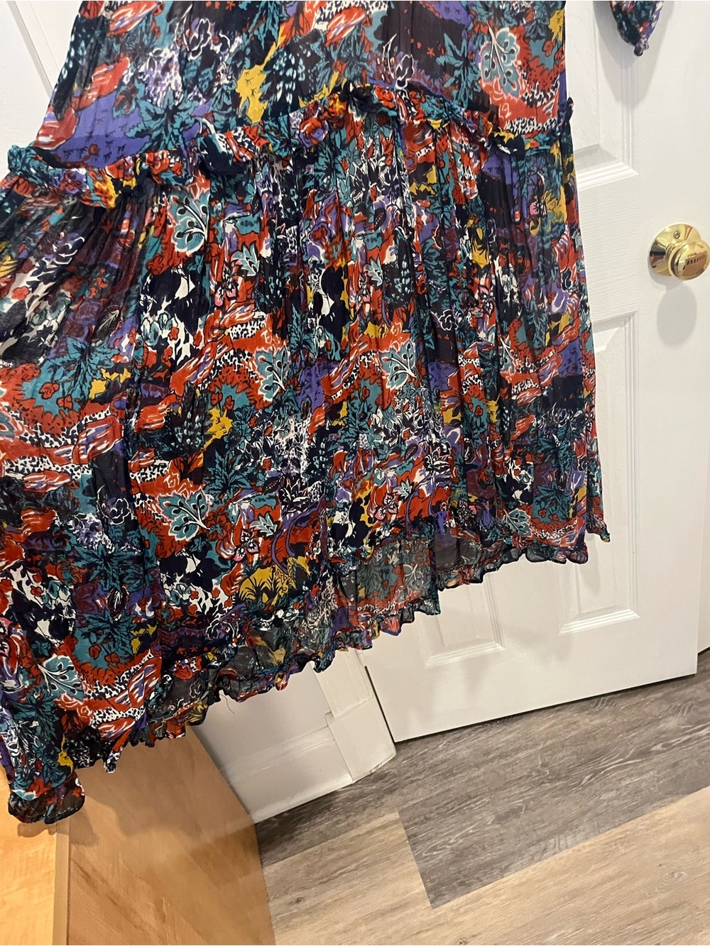 Maeve Multicolor Hi-low Floral Maxi Dress size 8 - Picture 8 of 15